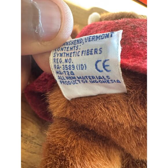 Vintage Mary Meyer Monkey Plush Toy with Hat and Vest - Picture 5 of 5